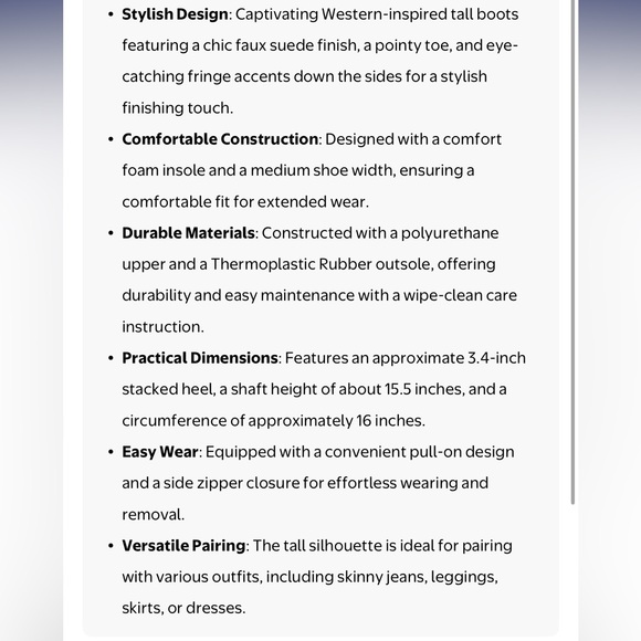 Tan Fringe Knee-High Boots - Picture 5 of 9